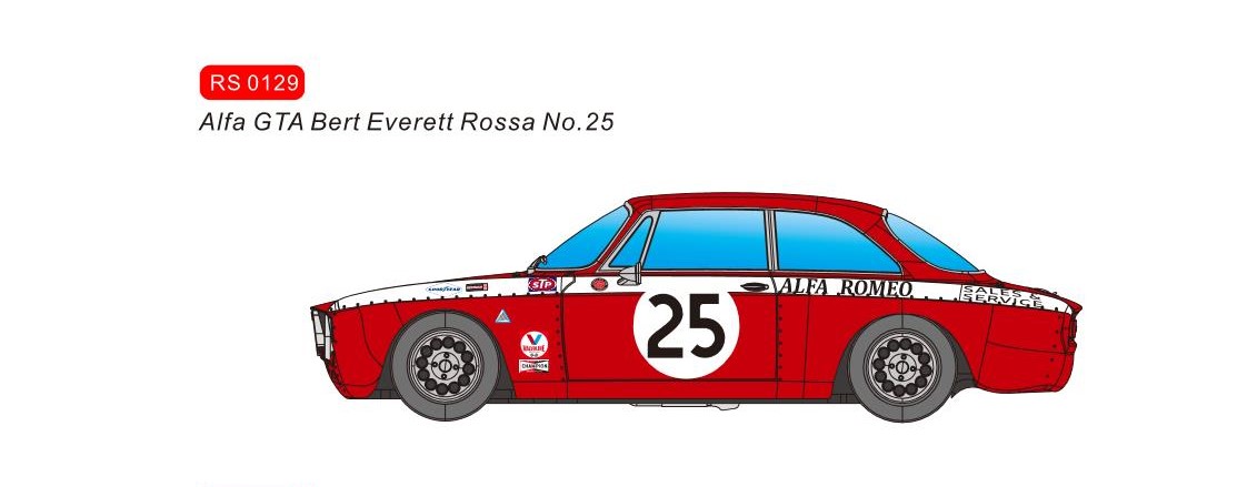 RS0129 Alfa GTA Bert Everett Red # 25